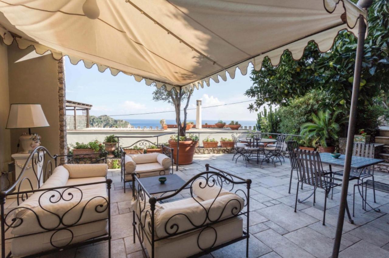 VILLA ELEONORA ISOLA BELLA Sea view Small Pool + Jacuzzi Taormina Esterno foto