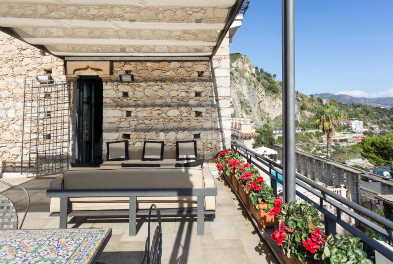 VILLA ELEONORA ISOLA BELLA Sea view Small Pool + Jacuzzi Taormina Esterno foto